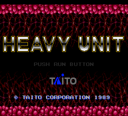 Heavy Unit Title Screen